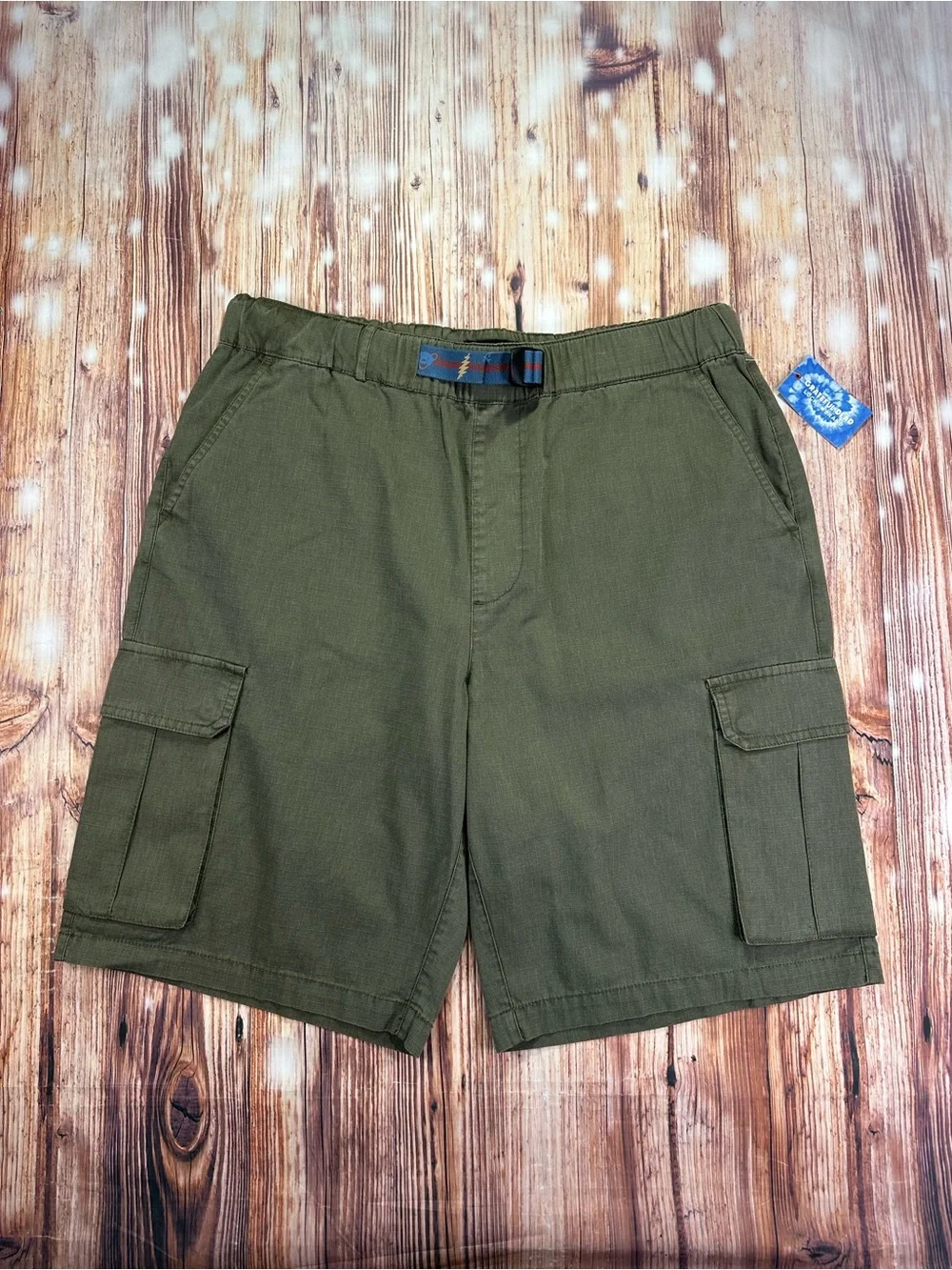 NWT Lucky Brand GRATEFUL DEAD CARGO Shorts MENS Size LARGE Green